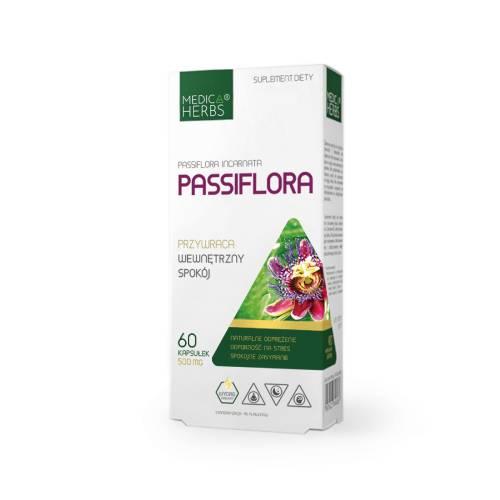 Miniaturka artykułu - Medica Herbs Passiflora 500 mg, 60 kaps.