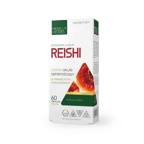 Miniaturka artykułu - Medica Herbs Reishi, 60 kaps.