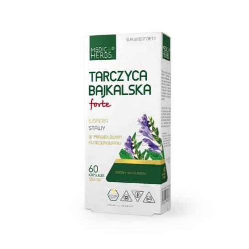 Miniaturka artykułu - Medica Herbs Tarczyca Bajkalska Forte, 60 kaps.