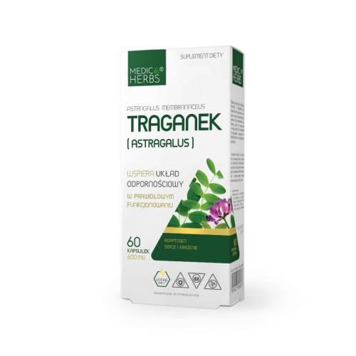 Miniaturka artykułu - Medica Herbs Traganek (Astragalus), 60 kaps.