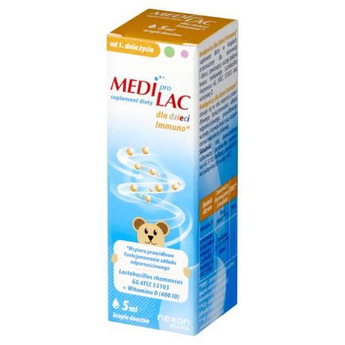 Miniaturka artykułu - Mediprolac dla dzieci Immuno krople Probiotyk, 5 ml