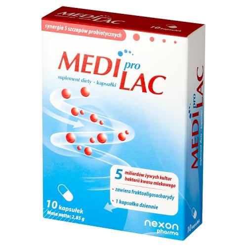 Miniaturka artykułu - MediproLac Probiotyk + Prebiotyk, 10kaps.