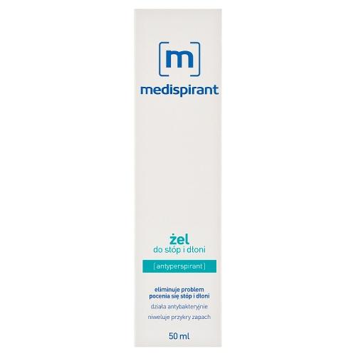 Miniaturka artykułu - MEDISPIRANT Żel (stopy, dłonie), 50 ml