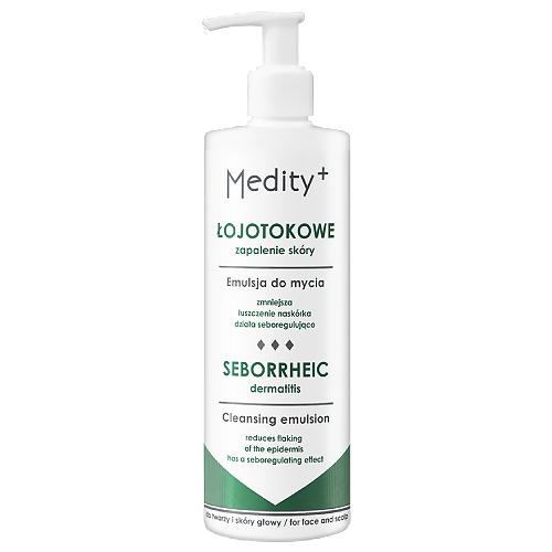 Miniaturka artykułu - Medity+ Łojotokowe zapalenie sk&oacute;ry Emulsja do mycia twarzy i sk&oacute;ry głowy, 200 ml