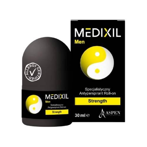 Miniaturka artykułu - Medixil Men Strength Specjalistyczny antyperspirant roll-on dla mężczyzn, 30 ml