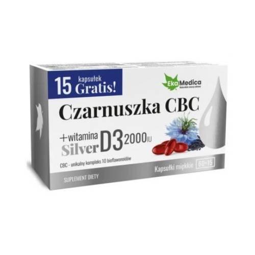 Zdjęcie produktu - EkaMedica Czarnuszka CBC Silver, 75kaps.