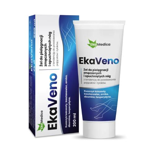 Zdjęcie produktu - EkaMedica EkaVeno Żel do pielęgnacji zmęczonych i opuchniętych n&oacute;g, 200ml