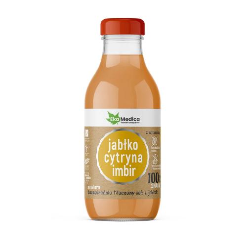 Zdjęcie produktu - EkaMedica Jabłko cytryna imbir Sok, 300ml