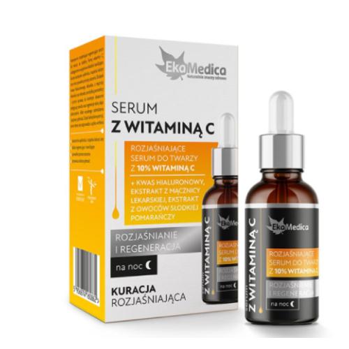 Zdjęcie produktu - EkaMedica Serum do twarzy z witaminą C, 20ml