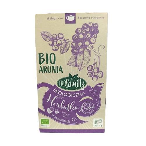 Zdjęcie produktu - EKOFAMILLY Ekologiczna herbatka Bio Aronia, 20x2g