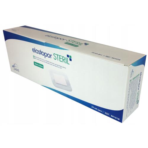 Zdjęcie produktu - ELASTOPOR Steril Opatrunek jałowy z wkładem chłonnym 10x35cm, 25szt.