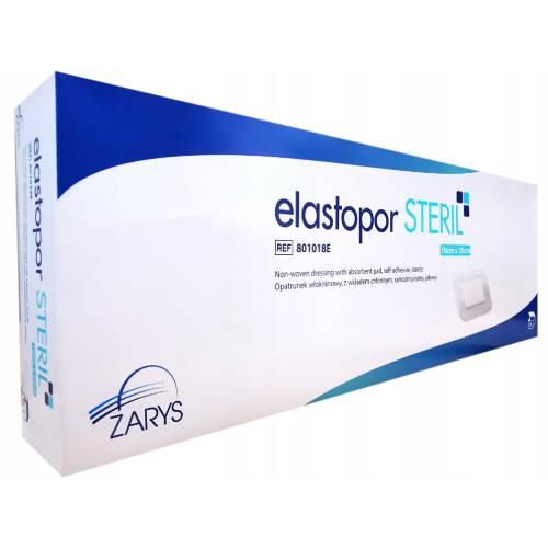 Zdjęcie produktu - Elastopor Steril Opatrunek jałowy wł&oacute;kninowy samoprzylepny z wkładem chłonnym 10cm x 35cm, 25 szt.