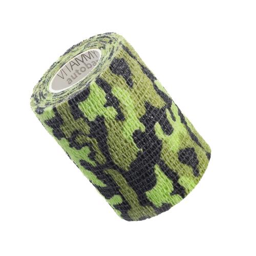 Zdjęcie produktu - VITAMMY Autoband Elastyczny bandaż kohezyjny 7,5cm x 450cm Zielone moro