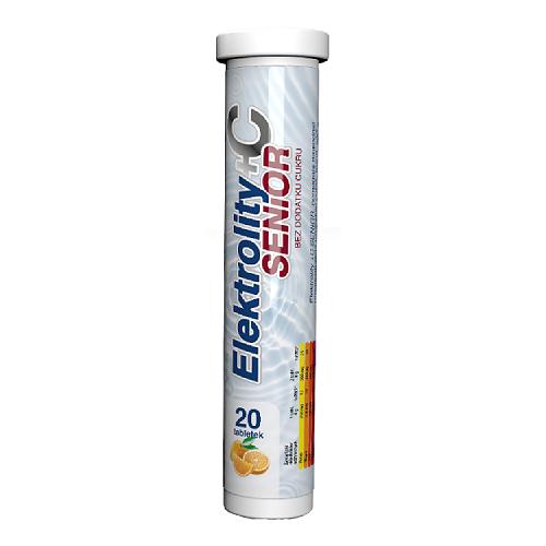 Zdjęcie produktu - Elektrolity + C Senior, 20 tabl. mus. Polski Instytut Farmacji