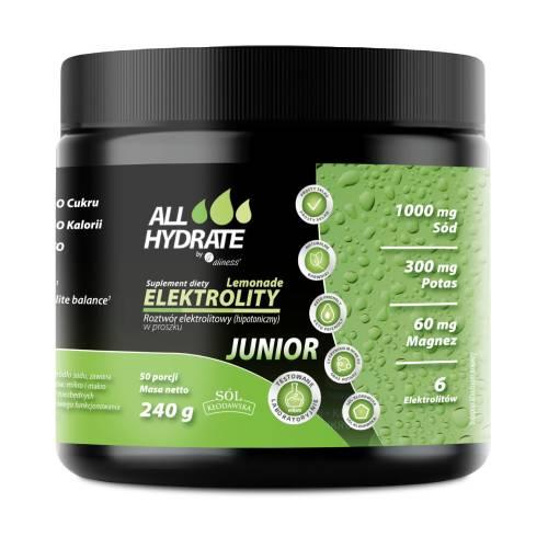 Zdjęcie produktu - ALLHydrate Elektrolity Junior Lemonade, 240 g
