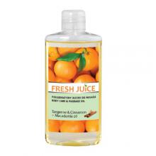 FRESH JUICE Pielęgnacyjny olejek do masażu - Tangerine, Cynamon i Macadamia, 150ml