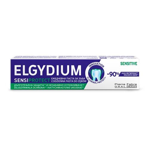 Zdjęcie produktu - Elgydium Sensiprotect Pasta do mycia zęb&oacute;w wrażliwych, 75 ml