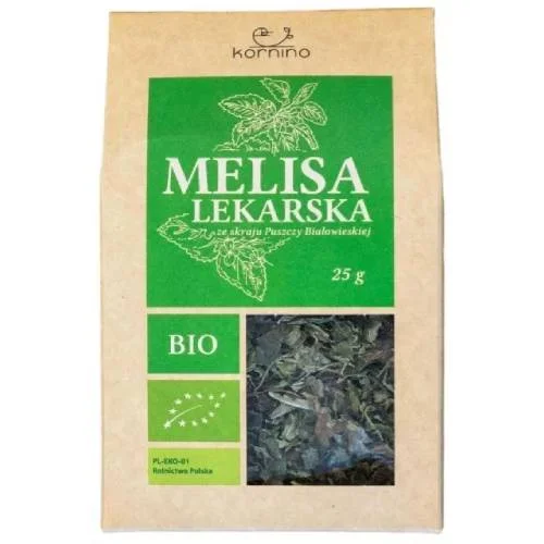 Miniaturka artykułu - Kornino Melisa lekarska ekologiczna, 25 g