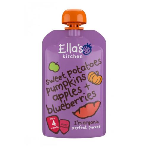 Zdjęcie produktu - Ella's Kitchen BIO Bataty, dynia i jabłko, 120g