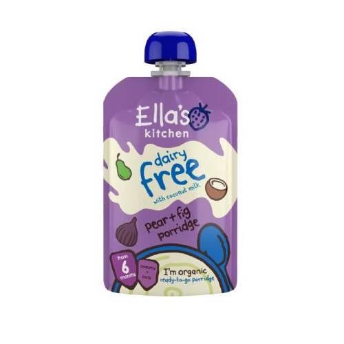 Zdjęcie produktu - Ella's Kitchen BIO Bezmleczna kaszka z gruszką i figami 6m+, 100g