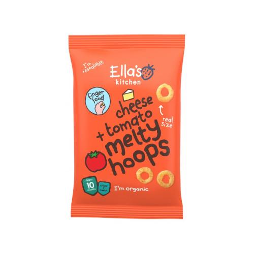 Zdjęcie produktu - Ella's Kitchen BIO Chrupiące krążki z serem i pomidorami, 20g