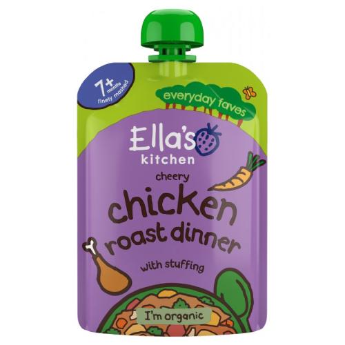 Zdjęcie produktu - Ella's Kitchen BIO Kurczak pieczony z nadzieniem, 130 g