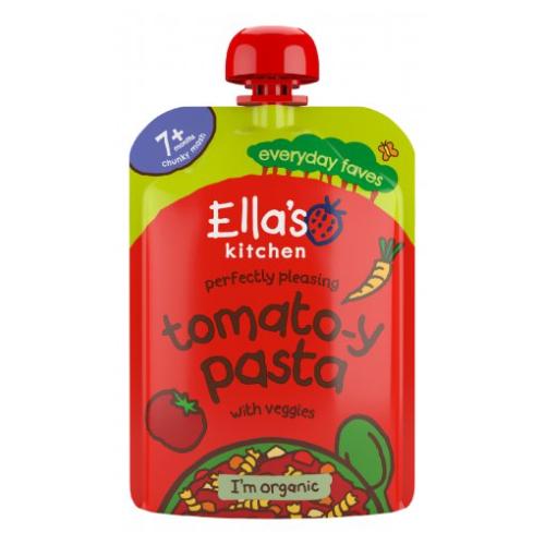 Zdjęcie produktu - Ella's Kitchen BIO Makaron pomidorowy z warzywami, 130 g