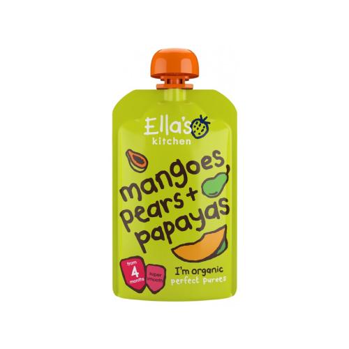 Zdjęcie produktu - Ella's Kitchen BIO Mango, gruszka i papaja, 120g