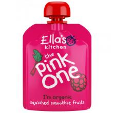 Zdjęcie produktu - Ella's Kitchen BIO PINK ONE Owocowe smoothie z rabarbarem, 90g