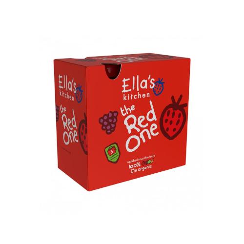 Zdjęcie produktu - Ella's Kitchen BIO RED ONE Puree owocowe z truskawką, 5x90g