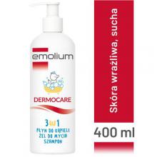 EMOLIUM Dermocare 3w1 Płyn, żel i szampon do codziennej pielęgnacji sk&oacute;ry, 400 ml