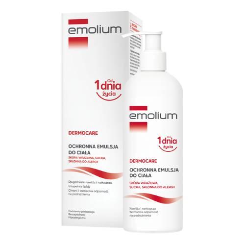 Zdjęcie produktu - Emolium Dermocare Ochronna emulsja do ciała do sk&oacute;ry wrażliwej i suchej, 200 ml