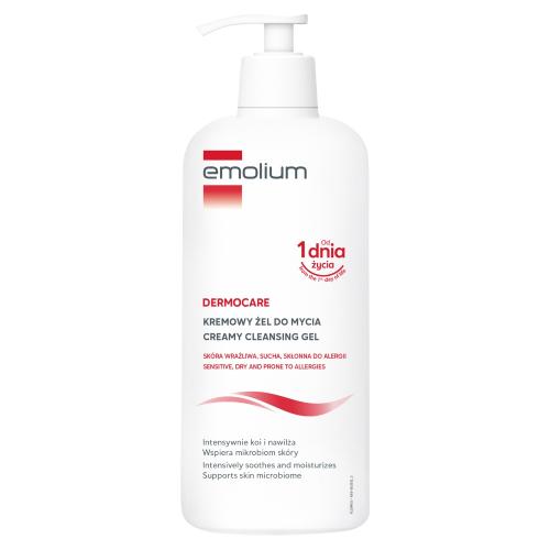 Zdjęcie produktu - Emolium Dermocare Kremowy żel do mycia, 400 ml