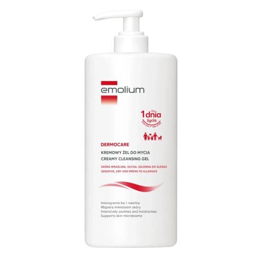 Zdjęcie produktu - Emolium Dermocare Kremowy żel do mycia, 750 ml