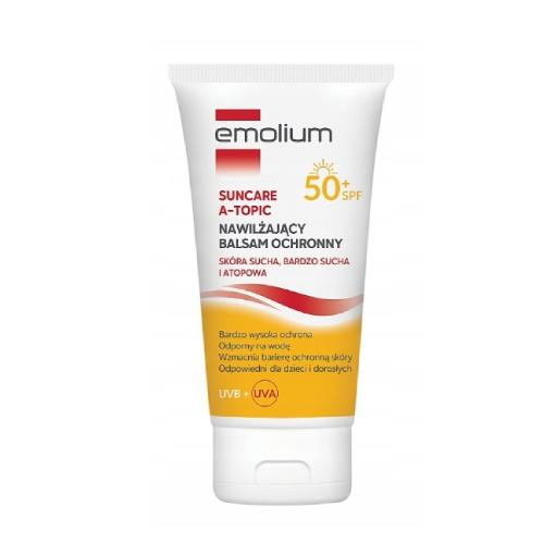 Zdjęcie produktu - Emolium Suncare A-Topic Nawilżający balsam ochronny SPF50+, 150ml