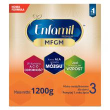 Enfamil Premium MFGM 3 Mleko modyfikowane dla dzieci powyżej 1. roku życia, 1200 g