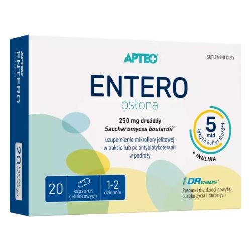 Zdjęcie produktu - APTEO Entero Osłona 250 mg, 20 kaps.