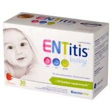 ENTitis Baby proszek o smaku truskawkowym, 30 sasz.
