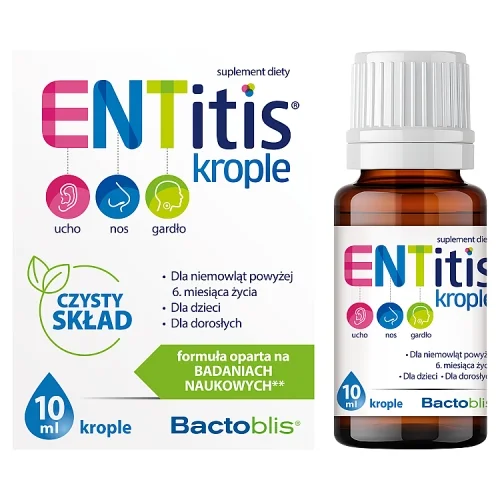 Zdjęcie produktu - ENTitis krople dla dzieci, 10 ml
