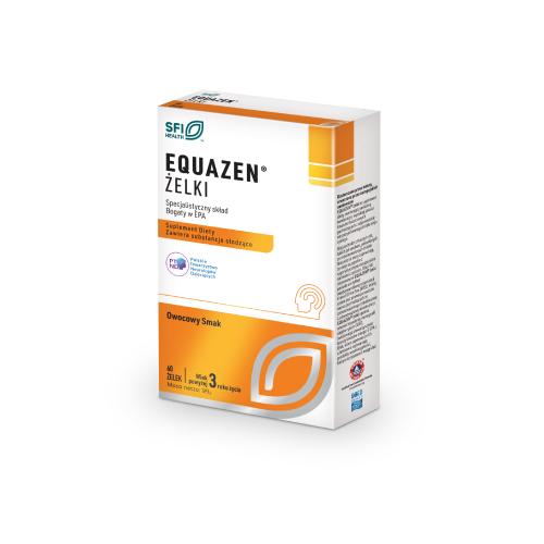 Zdjęcie produktu - EQUAZEN Żelki o smaku owocowym - kwasy omega-3 i omega-6, 60 szt.