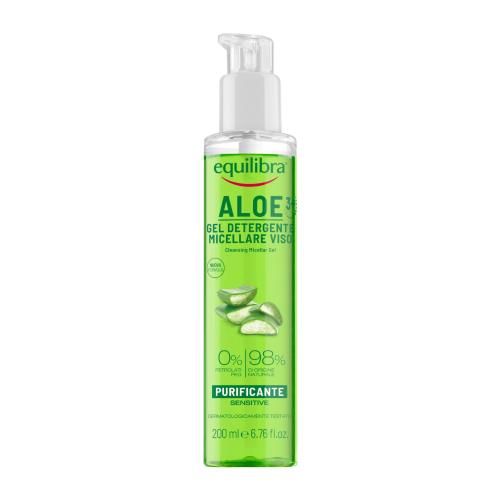 Zdjęcie produktu - EQUILIBRA Aloesowy oczyszczający żel micelarny ALOE 3+, 200ml