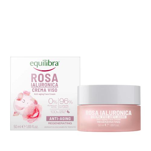 Zdjęcie produktu - EQUILIBRA Rosa R&oacute;żany krem przeciwstarzeniowy z kwasem hialuronowym, 50ml