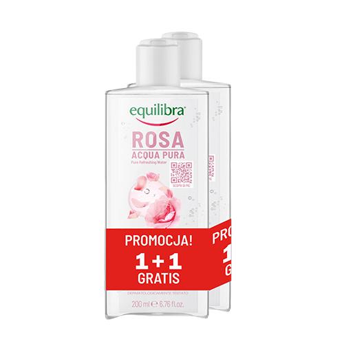 Zdjęcie produktu - EQUILIBRA Rosa Odświeżająca czysta woda r&oacute;żana, 2x200ml