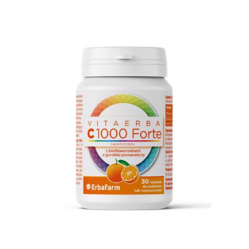Zdjęcie produktu - Vitaerba witamina C 1000 Forte, 30 tabletek
