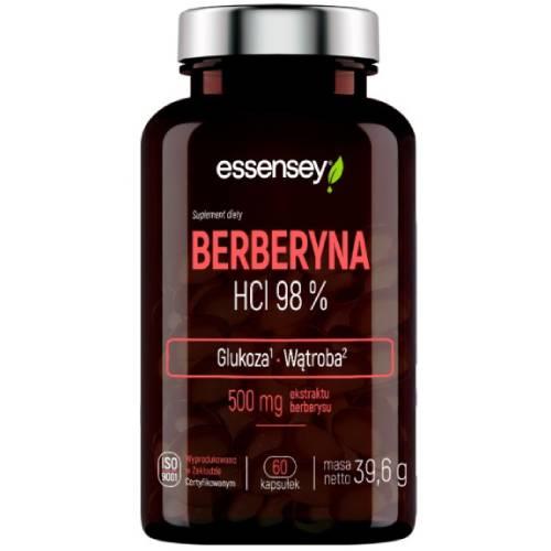Zdjęcie produktu - Essensey Berberyna HCL 98%, 60 kaps.