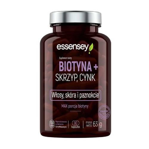 Zdjęcie produktu - Essensey Biotyna + Skrzyp + Cynk, 90 kaps.