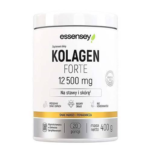 Zdjęcie produktu - Essensey Kolagen Forte 12500 mg smak mango-pomarańcza, 400 g