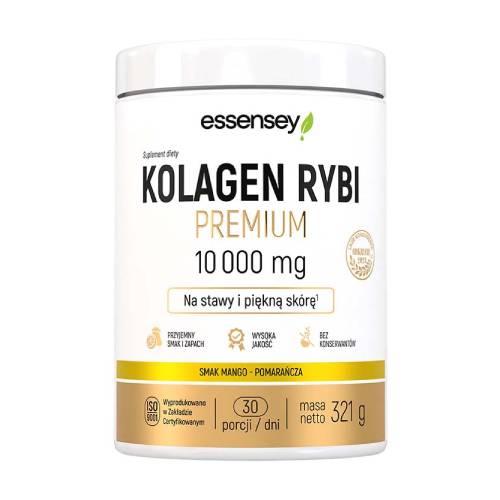 Zdjęcie produktu - Essensey Kolagen Rybi Premium smak mango-pomarańcza, 321 g