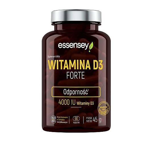 Zdjęcie produktu - Essensey Witamina D3 Forte, 90 kaps.