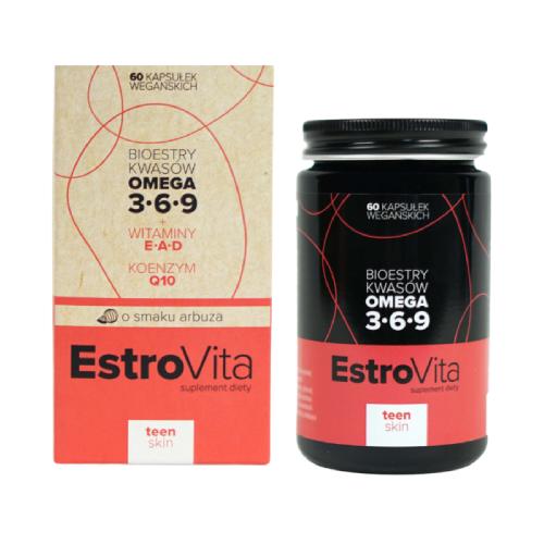 EstroVita Teen Skin Kwasy Omega 3-6-9, 60 kapsułek